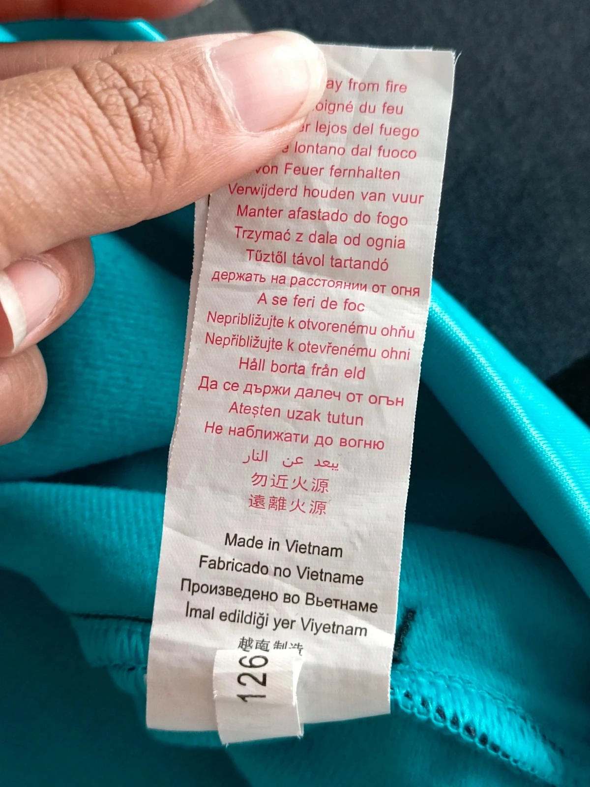 Casaco/manteau/abrigo/jas - cappotto com fecho azul turquesa da Domyos 12 anos – photo 14